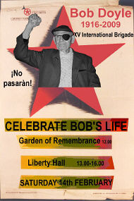 Poster for the Dublin Commemoration, Feb. 14th 2009.
