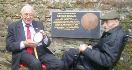Jack and Bob at the plaque.